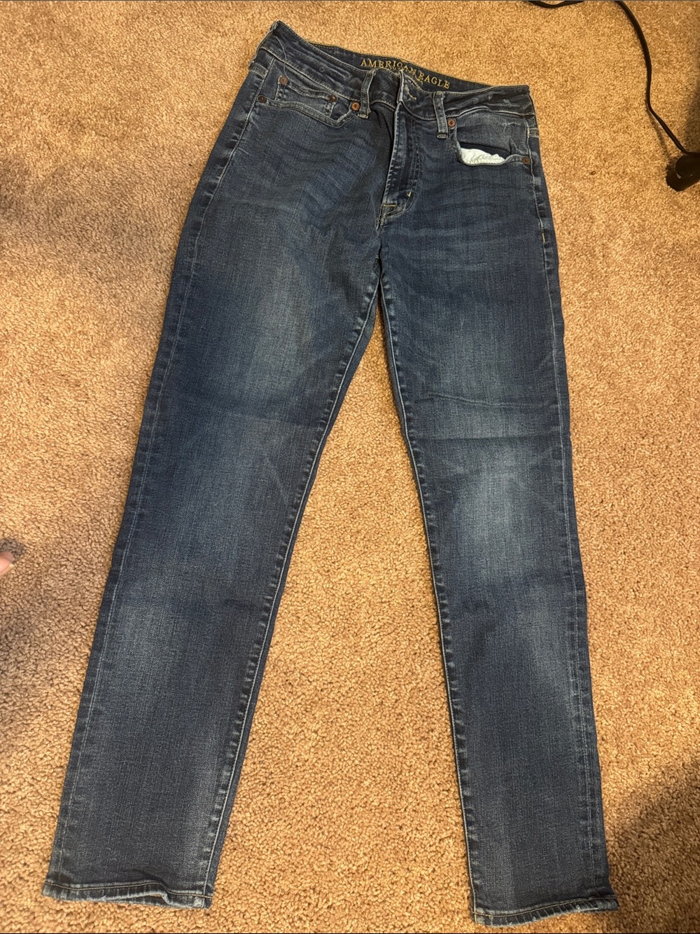 American Eagle Outfitters Dark Blue Slim Straight Jeans